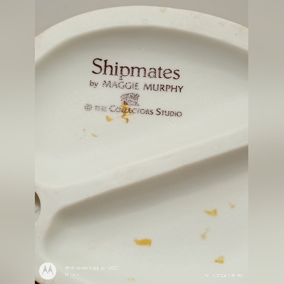 SHIPMATES Boy With Sailboat Figurine Nursery Decor By Maggie Murphy Vintage - Picture 9 of 9